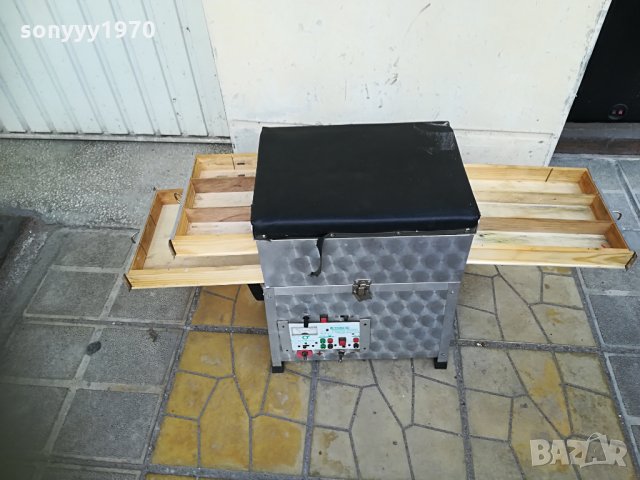 рибарски алуминиев стол с повер станция 2404211826, снимка 2 - Екипировка - 32667365