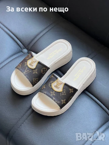 Louis Vuitton Дамски Чехли Луис Витон Код E446, снимка 3 - Чехли - 50503216