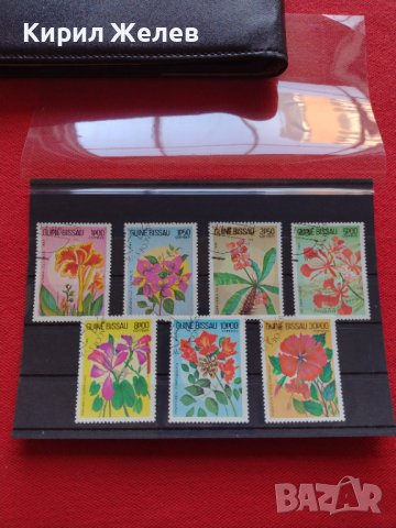 Пощенски марки чиста комплектна серия Цветя 1983г. Пощта Гвинея Бисау за колекция - 22521