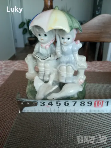 Идилия!Прекрасно произведение на изкуството.Порцелан-Германия., снимка 7 - Статуетки - 47830138