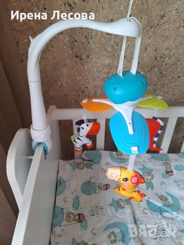 Бебешка кошара + матрак + чаршафи и музикална играчка, снимка 6 - Бебешки легла и матраци - 48274866