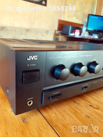 Прекрасен усиловател JVC AX-311 BK Dynamic SUPER A- Японска мощна машина., снимка 3 - Ресийвъри, усилватели, смесителни пултове - 52641477