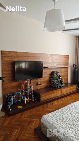 Спален комплект със секция в японски стил от масивно дърво, снимка 7 - Спални и легла - 43847959