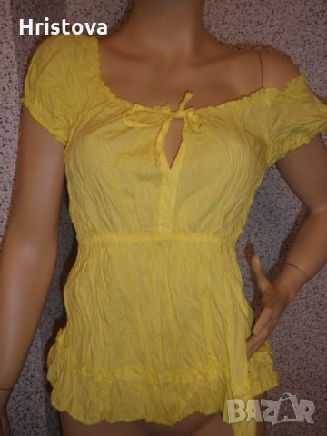 Дамска блузка с къс ръкав, снимка 1 - Тениски - 32883125