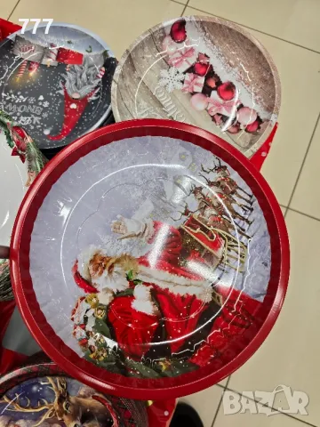 метални коледни подноси табли, снимка 10 - Аксесоари за кухня - 48088767