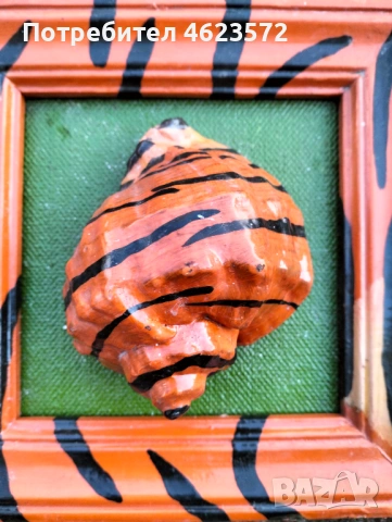Декоративна картина с рапан, снимка 4 - Антикварни и старинни предмети - 53131342