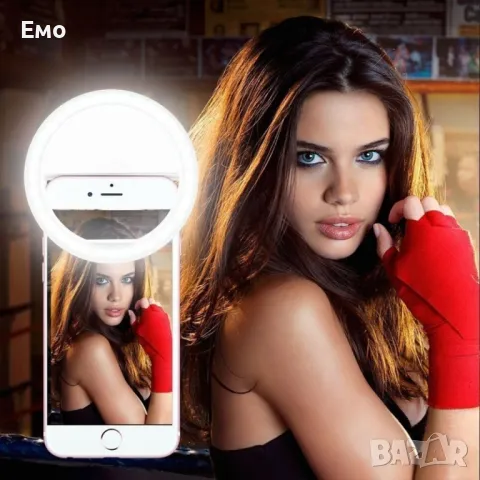 Кръгла селфи светкавица с LED светлина, снимка 5 - Селфи стикове, аксесоари - 48737032
