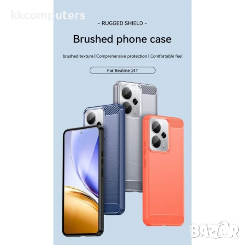 Realme 14 5G / 14T 5G Carbon Fiber Калъф и Протектор, снимка 9 - Калъфи, кейсове - 50653515