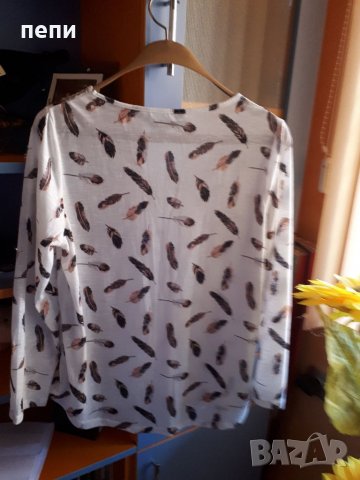 Елегантна дамска блузка-като нова-L, снимка 2 - Блузи с дълъг ръкав и пуловери - 39542117