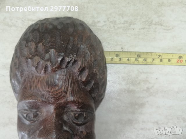 Африканска дървена маска , снимка 2 - Антикварни и старинни предмети - 32910645