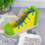 2960 Дървена образователна играчка за връзване и низане, снимка 3