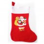 597 Декоративен коледен чорап с картинка Коледен ботуш коледна торба за подаръци, снимка 4