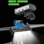 Ултра ярка LED светлина за велосипед с дислей, Фар 2000lum/2000mAh USB, снимка 5