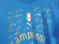 Италия 2006 Световни Шампиони оригинална тениска с автографи на отбора Italy Campioni Del Mondo Puma, снимка 7