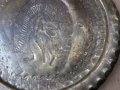 бронзова ръчно гравирана чиния за стена - отлична, снимка 6