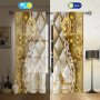 2бр. Елегантна завеса с щампа на златни цветя и пеперуди за домашен декор, 5размера, снимка 4
