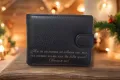 Гравиран мъжки портфейл - надпис или лого по избор , снимка 5