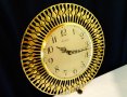 Richter W.Germany,стенен часовник,позлата. , снимка 1 - Антикварни и старинни предмети - 33186785