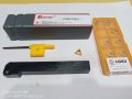 Стругарски комплект Нож STGCR1212H11 с 10 пластини TCMT110204 и ключ, снимка 5