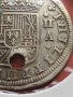 Сребърна монета 2 реала 1723г. Филип пети Мадрид Испания 12204, снимка 5