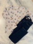Комплект за момиченце блузка Zara + дънки 3-4 години, снимка 1