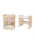Натурален к-т дървена кошара за бебе 7в1 Овал, Детско легло 0-10 год., снимка 10