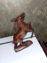 Дърворезбован орел-52см, рогове за вино с поставка, снимка 13