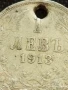 Сребърна монета 1 лев 1913г. Царство България продупчена за НАКИТ, НОСИЯ, КОЛЕКЦИЯ 18407, снимка 2