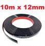 Декоративна лайсна автомобил универсална самозалепваща лента 10м х 12мм Черна, снимка 1