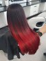 ПРОМО Омбре черно към червено, снимка 1 - Аксесоари за коса - 37125018