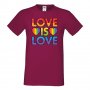 Мъжка тениска Love Is Love 2 multicolor Прайд,Празник.Повод,Изненада, снимка 4