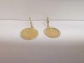 Златни обеци с монети Ататюрк, чеерек , снимка 4