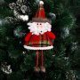 Висящ Дядо Коледа, висулка за елха, 40 см, червен, висулка, Коледна декорация, снимка 5