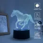 Холограмна 3D LED лампа Кон,RGB Седемцветен Интелигентен Контрол,USB/батерия, снимка 10