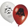 2 бр Star Wars Darth vader Междузвездни войни червен бял Обикновен надуваем латекс латексов балон