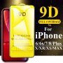 Висок клас стъклен протектор 9d за iPhone iPhone 11 Pro MAX X XR XS XS MAX 7 7 Plus 8 8+ 6 6s, снимка 1 - Фолия, протектори - 26585601