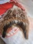 Шапка естествен косъм лисица за малко детенце,тип ушанка, снимка 5