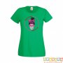 Дамска тениска Свети Валентин Valentines Day Skull Valentine's 8, снимка 2