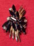 СТАРА ПОЗЛАТЕНА ВИНТИДЖ БРОНЗОВА АРТ НУВО СТИЛ РЕТРО БРОШКА с КРИСТАЛИ 71717, снимка 13