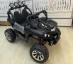 Акумулаторен Двуместен джип UTV 4X4 12V батерия,MP3 плейър, с меки гуми с двойна Кожена седалка, снимка 4