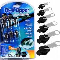 Комплект многократни машинки за ципове Fix a Zipper - комплект 6 броя - КОД 3766, снимка 1 - Други стоки за дома - 38323122