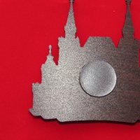 Автентичен дървен 3D магнит от Москва, Русия-серия-, снимка 5 - Колекции - 39248076