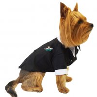 Смокинг за куче Официален костюм за куче Кучешки официални дрехи Дрехи за куче за официални поводи, снимка 3 - За кучета - 20930705
