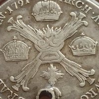 Сребърна монета 1/4 кроненталер 1791г. Леополд втори Виена Австрийска Нидерландия 13724, снимка 9 - Нумизматика и бонистика - 42987332