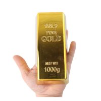 Декоративно златно кюлче 1000 g , злато 1 кг , декорация за дом офис , подарък, снимка 1 - Декорация за дома - 43241754