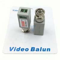 Комплект от 2 броя Video Balun Пасивен Видео Балун Преобразувател 400-600 Метра по UTP CAT5 Кабел, снимка 1 - Комплекти за видеонаблюдение - 28708170