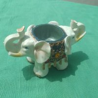 Порцеланов слон поставка,сувенир, снимка 5 - Декорация за дома - 33292776