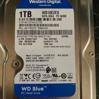WD Western Digital Blue 3.5 1TB 7200rpm 64MB SATA3 (WD10EZE, снимка 1 - Твърди дискове - 43043567