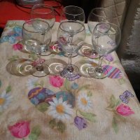 Сервиз кристални чаши за вино., снимка 2 - Чаши - 35616360