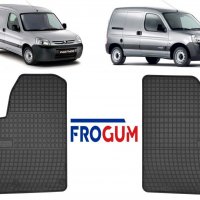 Гумени стелки FROGUM за Peugeot Partner 1999-2010/Citroen Berlingo 1999-2010 2 части черни, снимка 1 - Аксесоари и консумативи - 32422534